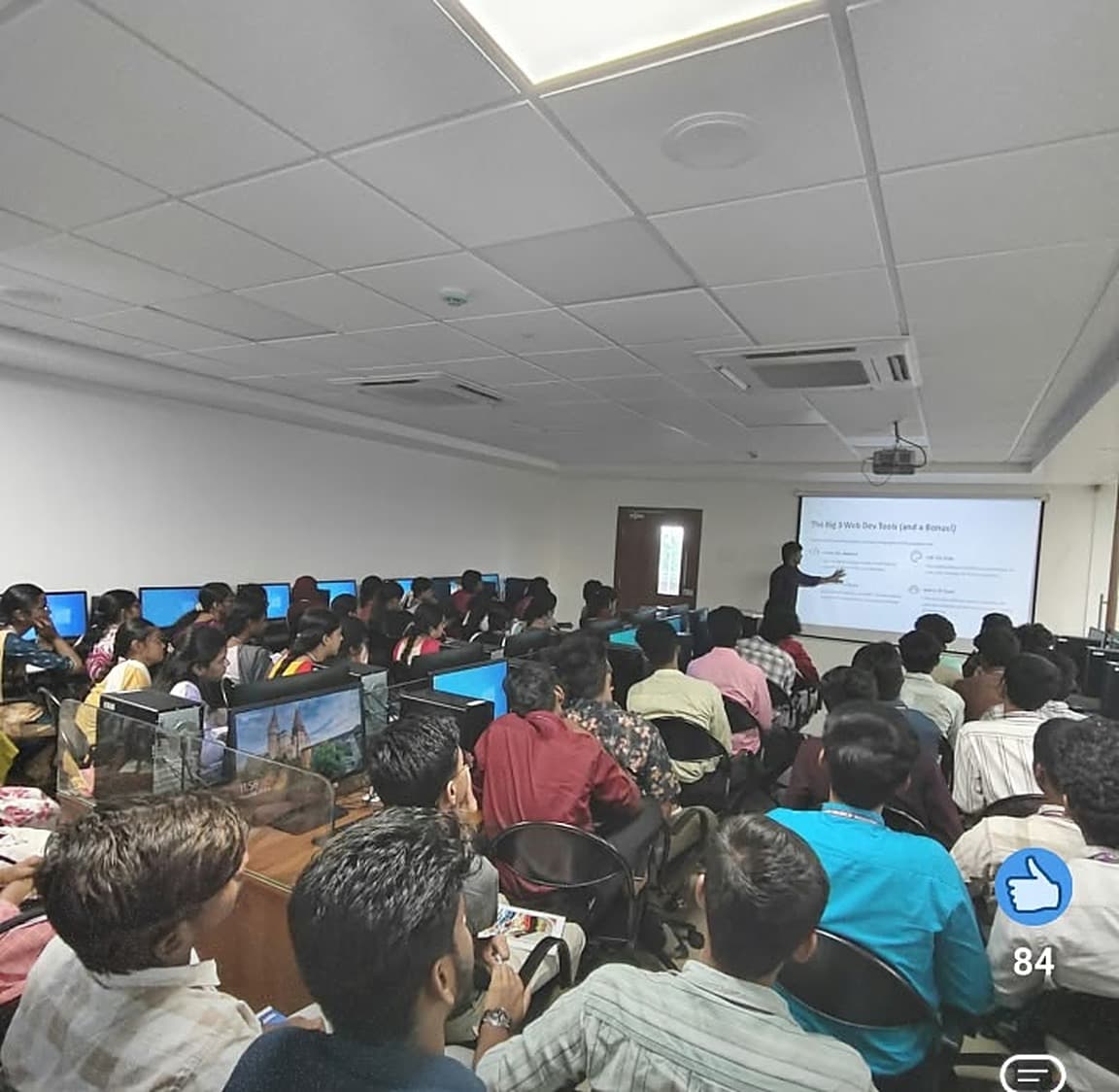 Web Development training session at Saranathan Engineering College